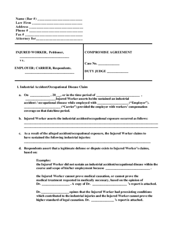 Compromise Agreement